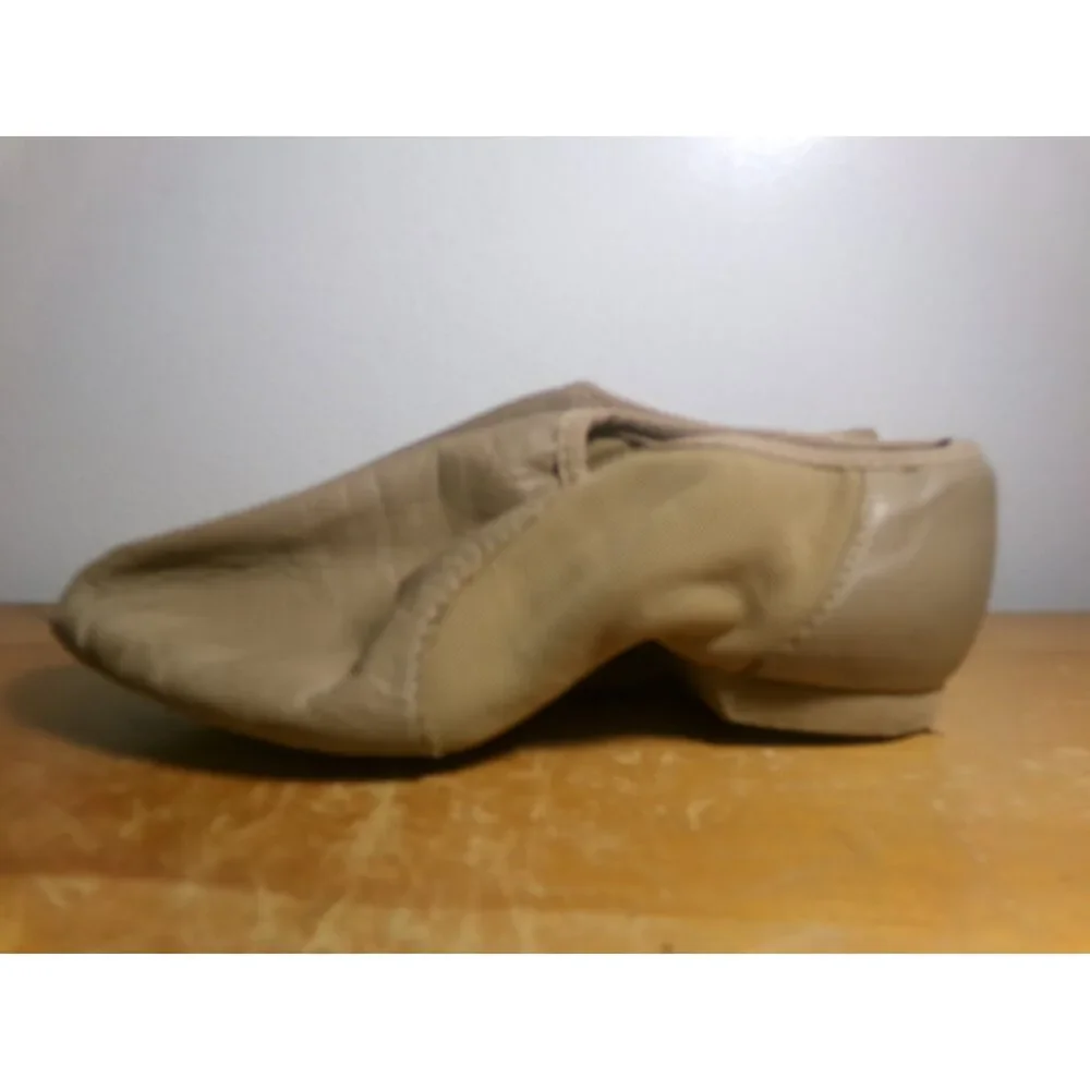Pre-Owned Dance Jazz Shoes Bloch Child 11.5M Tan Leather Slip On Split Sole